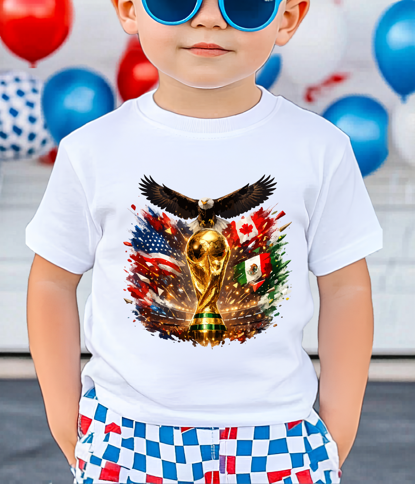 Official 2026 World Cup Soccer Fan T-Shirt - USA, Canada & Mexico Host Nations Graphic Tee (physical)