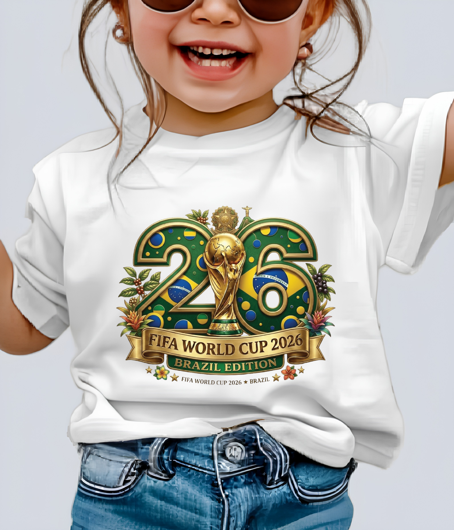 FIFA World Cup 2026 Brazil Edition Graphic Grey T-Shirt (physical)