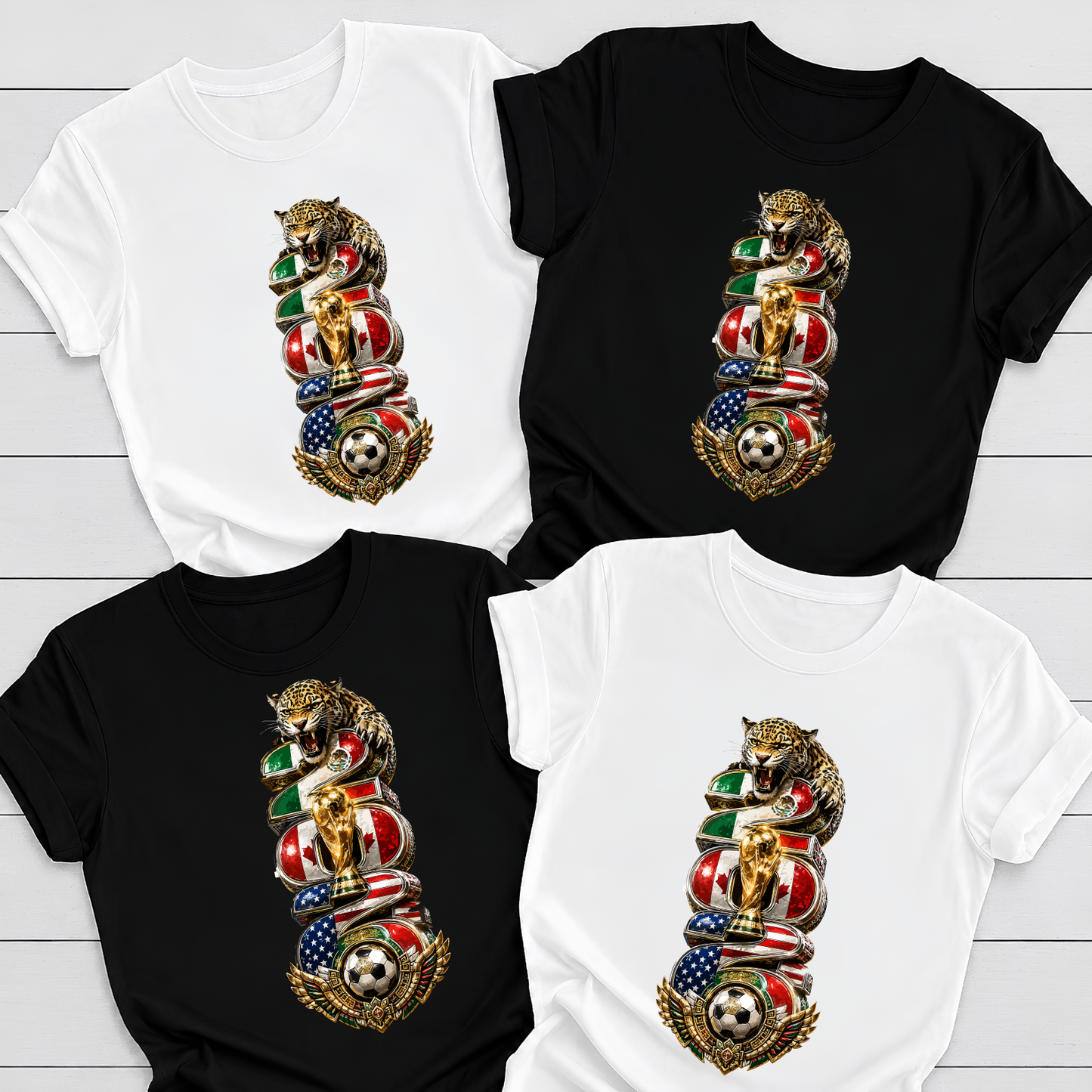 2026 World Cup Totem Jaguar T-Shirt - Tri-National Soccer Tournament Tee (physical)