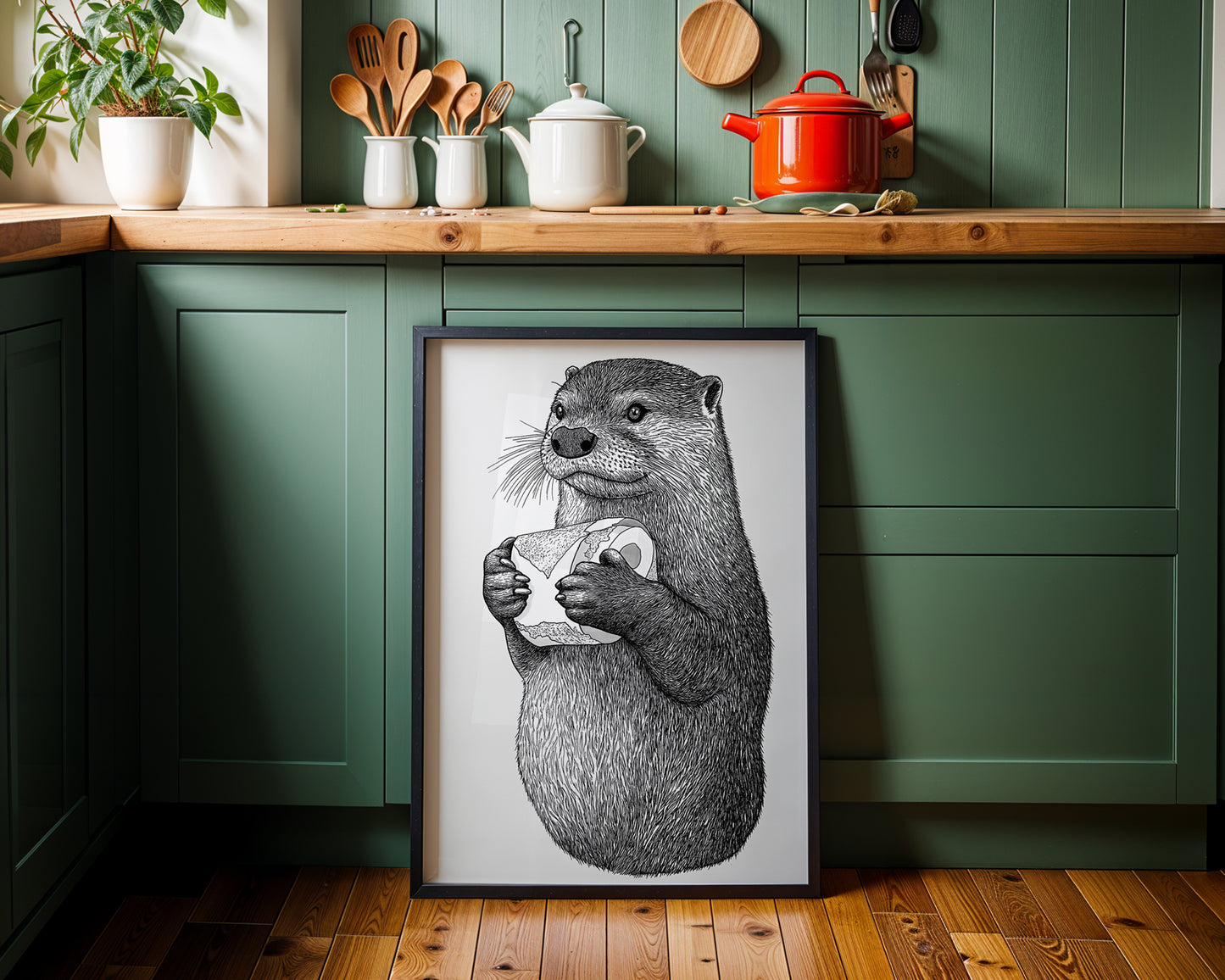 Otter Poster Animal Bathroom(Printable+Physical)