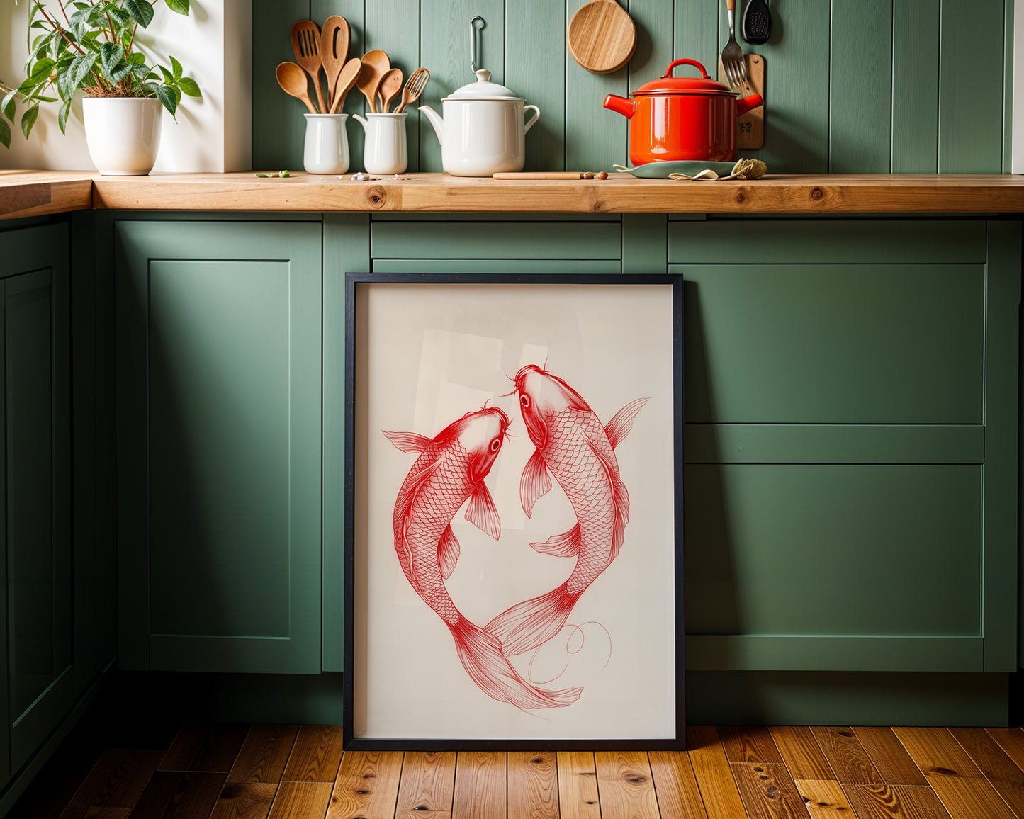 Red Koi Print(Printable+Physical)