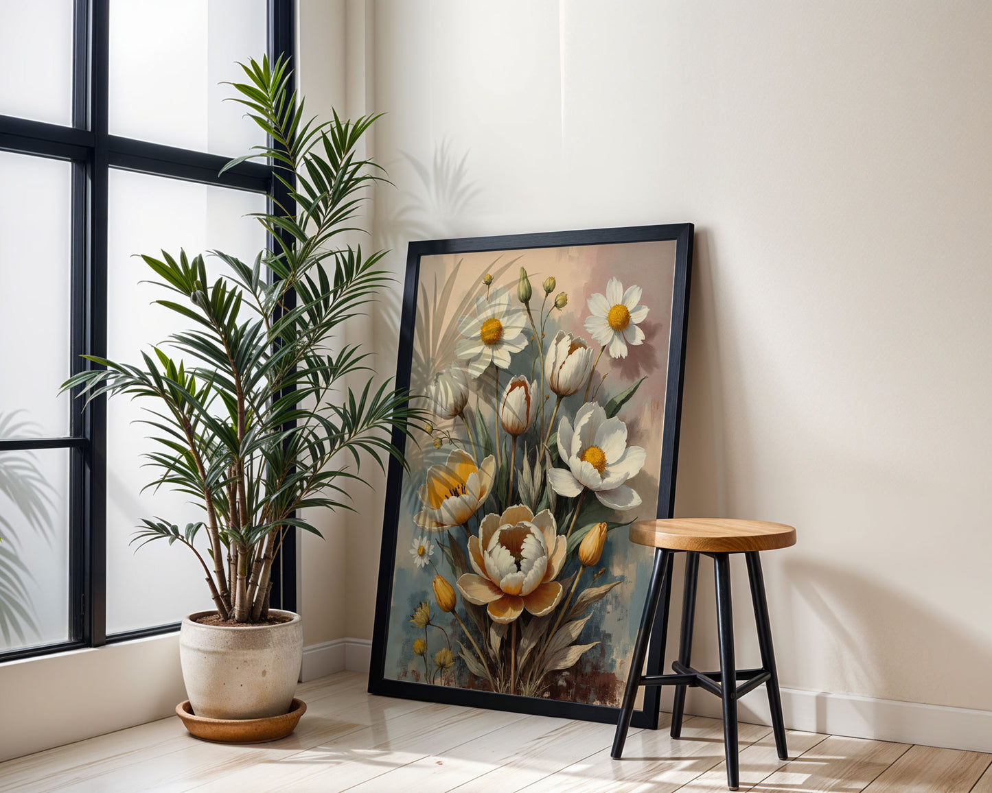Vintage Spring Floral Wall Art (Printable+Physical)