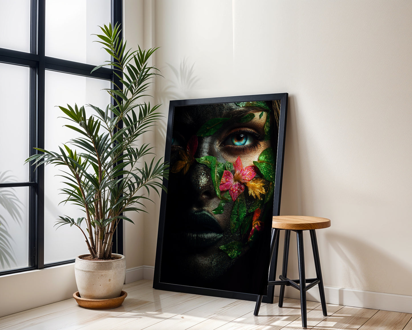 Black Woman Canvas print(Printable+Physical)