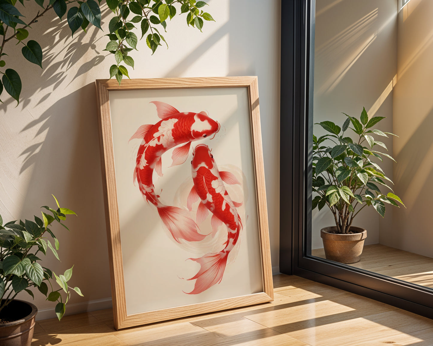 Red koi fish japanese Art Print(Printable+Physical)