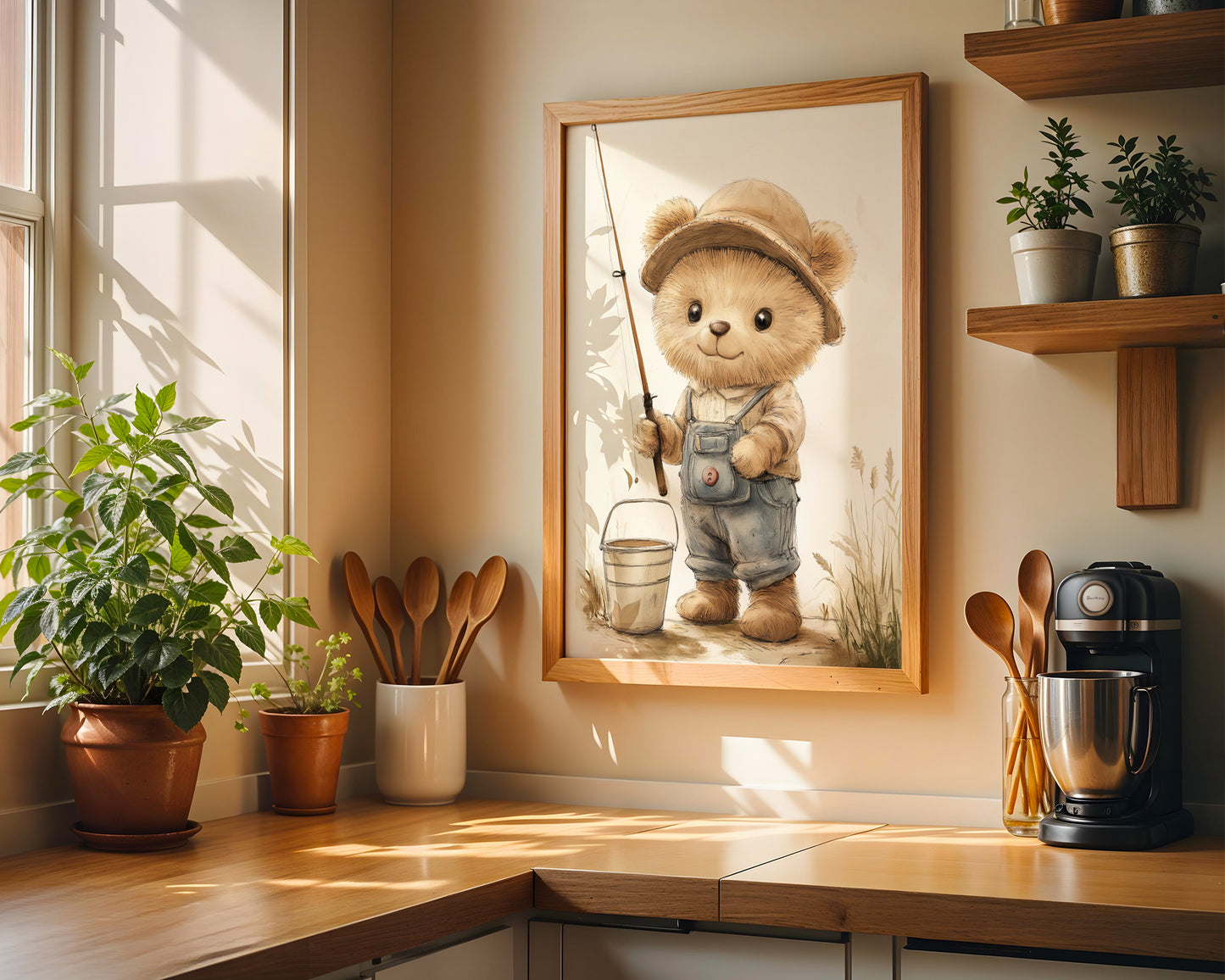 Bear Baby Wall Art(Printable+Physical)