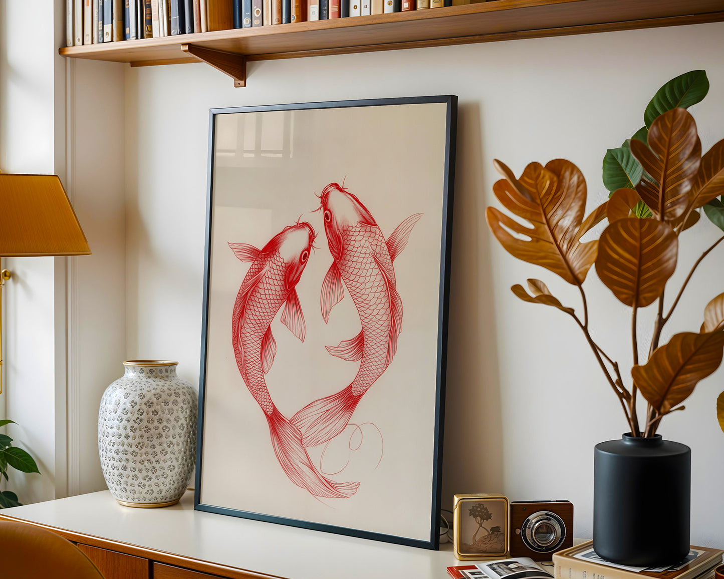 Red Koi Print(Printable+Physical)