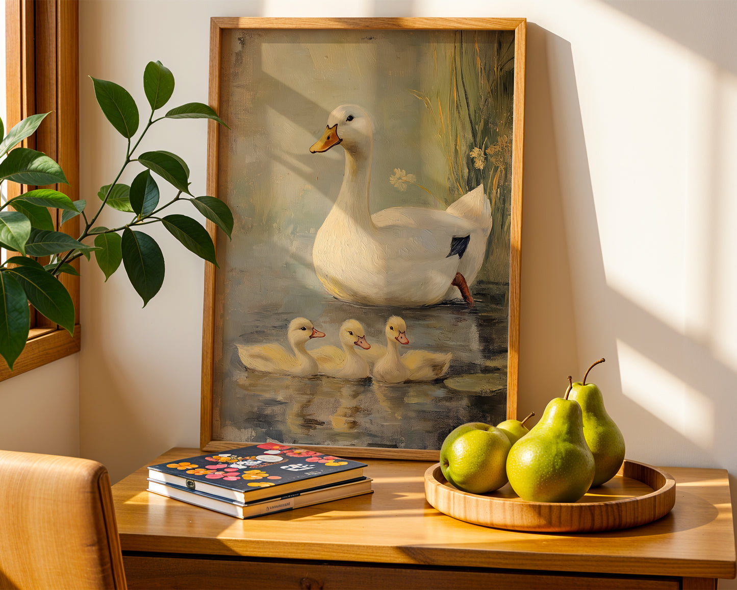 Vintage Spring Ducks Art Print(Printable+Physical)