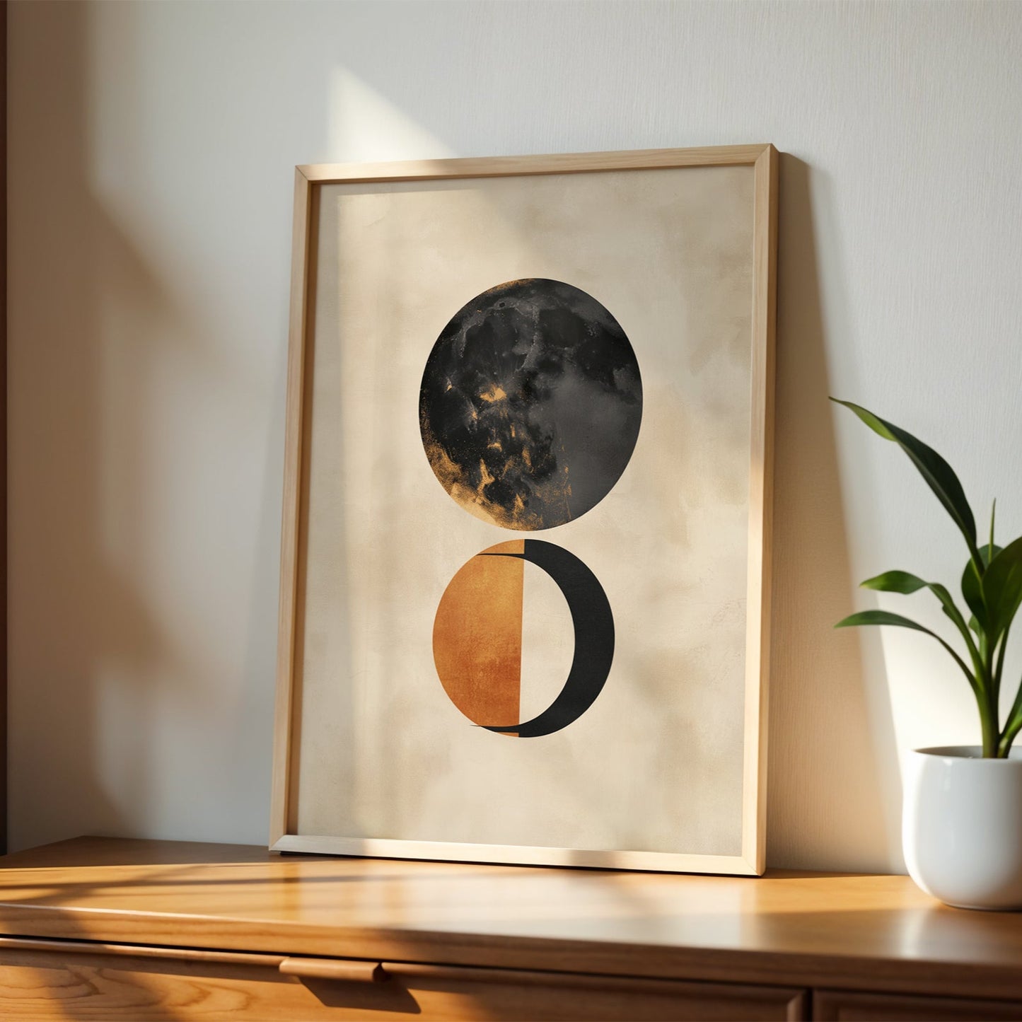 Sun and Moon Wall Art (Printable+Physical)
