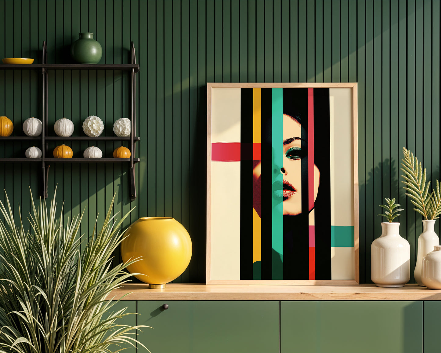 Contemporary Striped Wall Art (Printable+Physical)