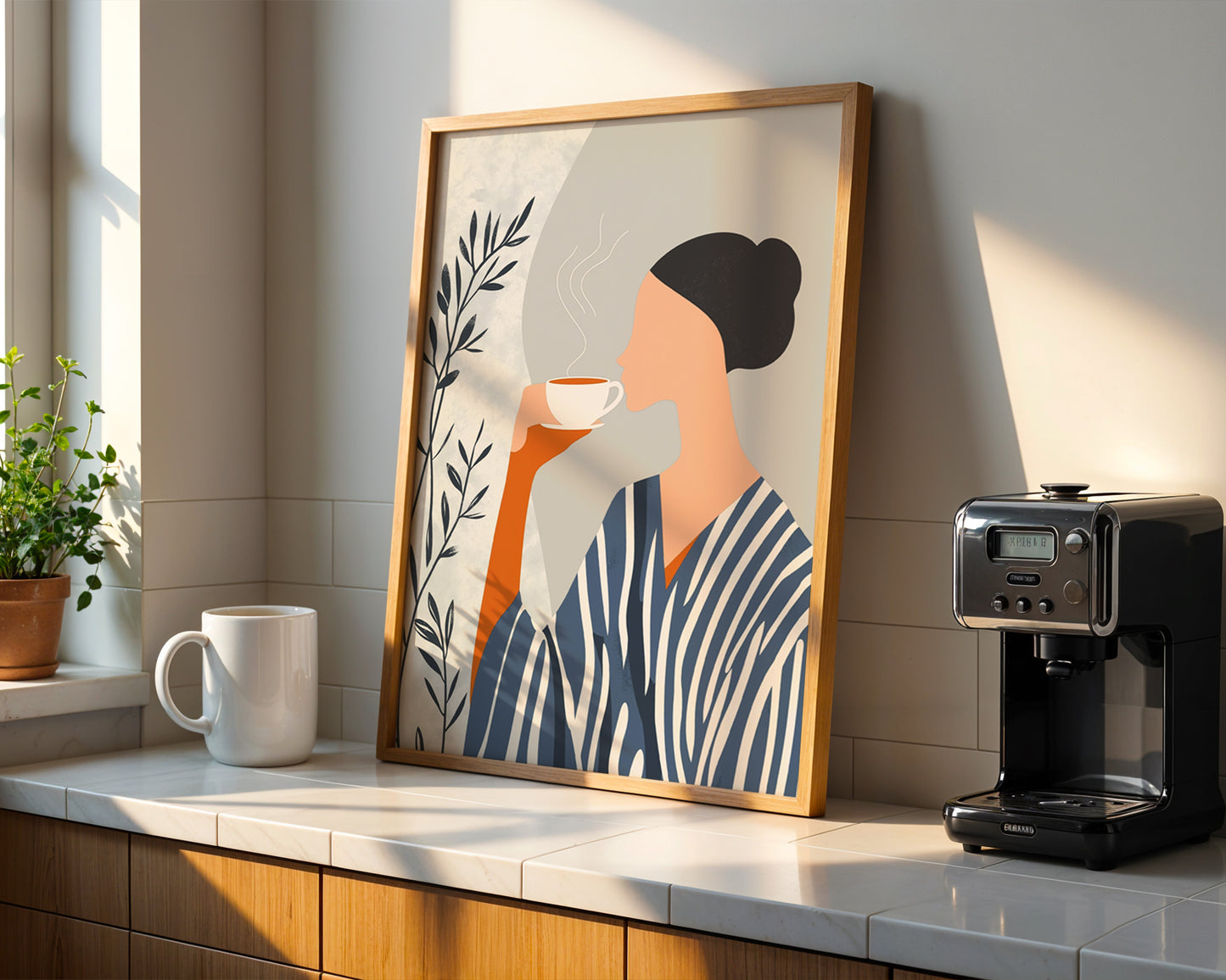 Contemporary Striped Wall Art(Printable+Physical)