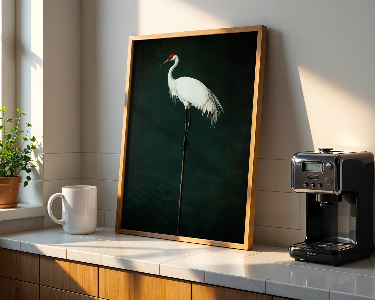Japanese Crane Painting(Printable+Physical)