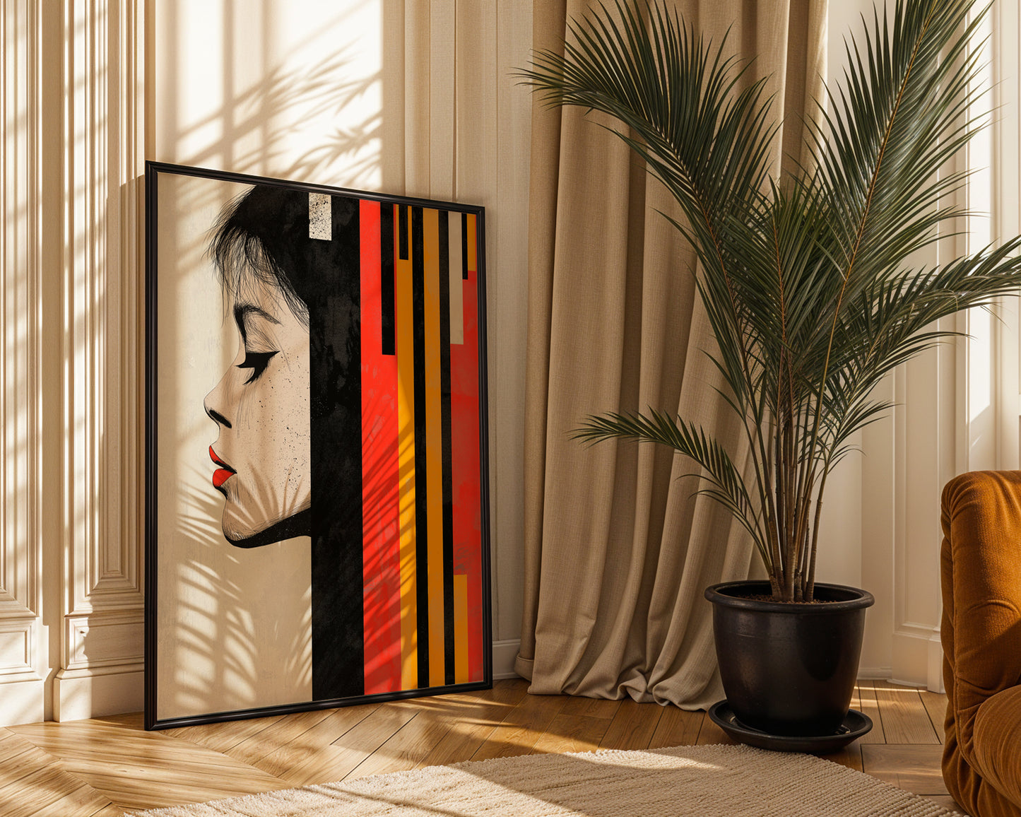 Contemporary Striped Wall Art (Printable+Physical)