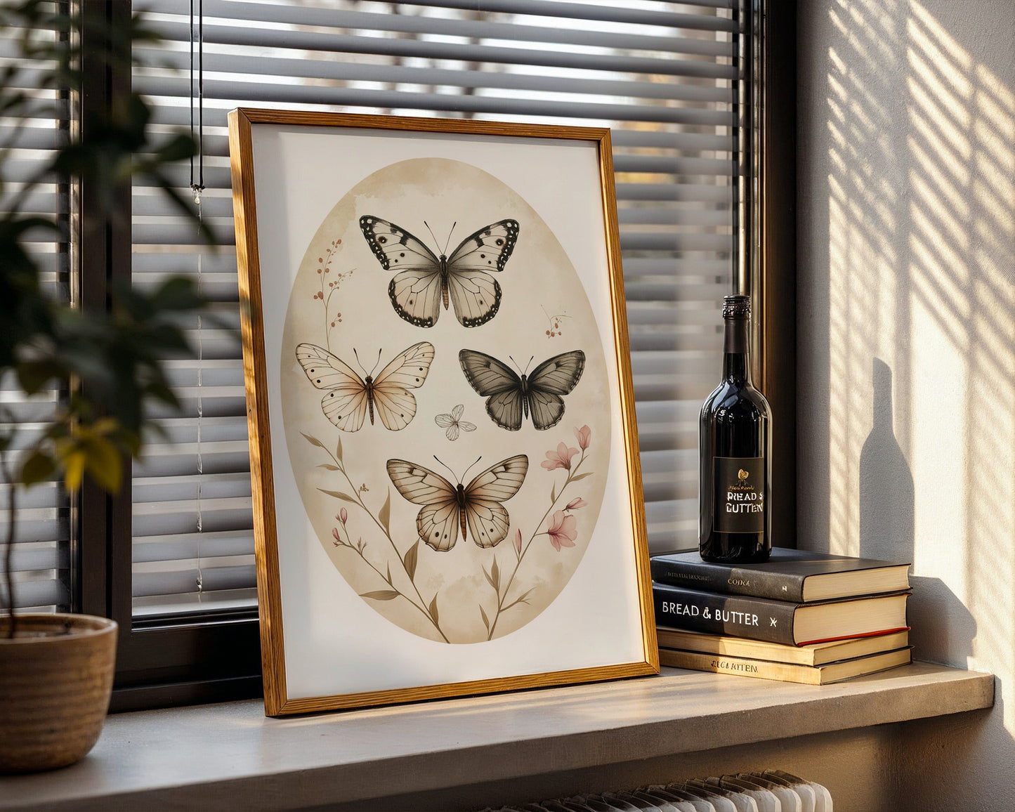 Vintage Butterfly Art Print(Printable+Physical)