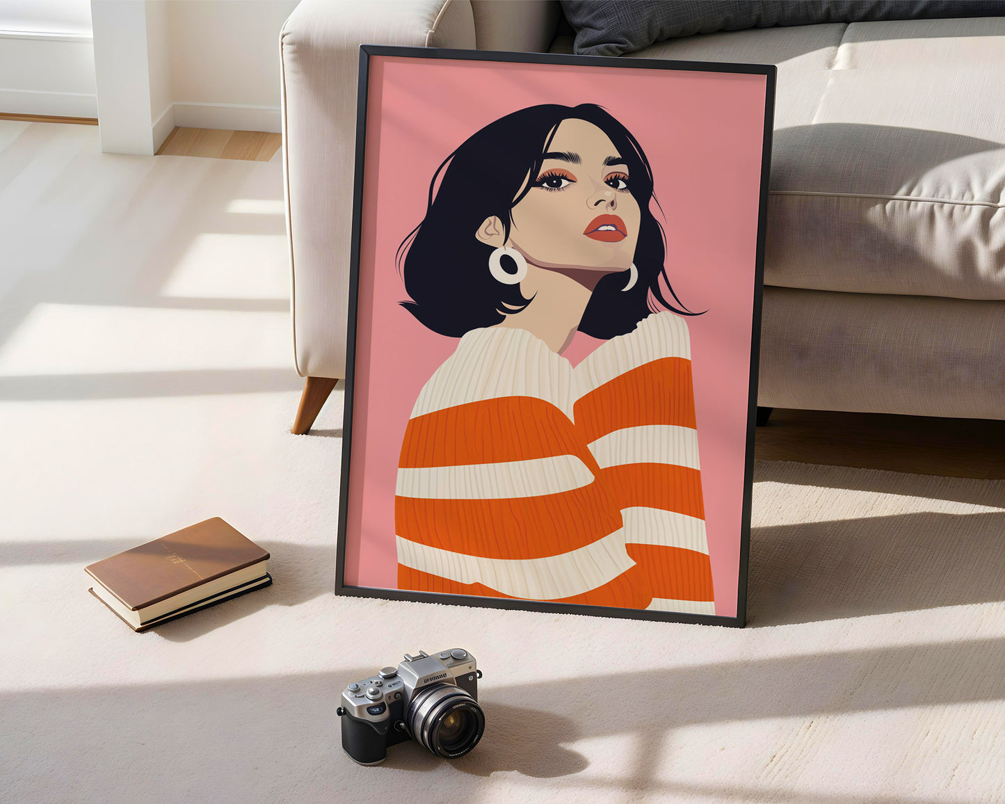 African Woman Canvas wall art(Printable+Physical)