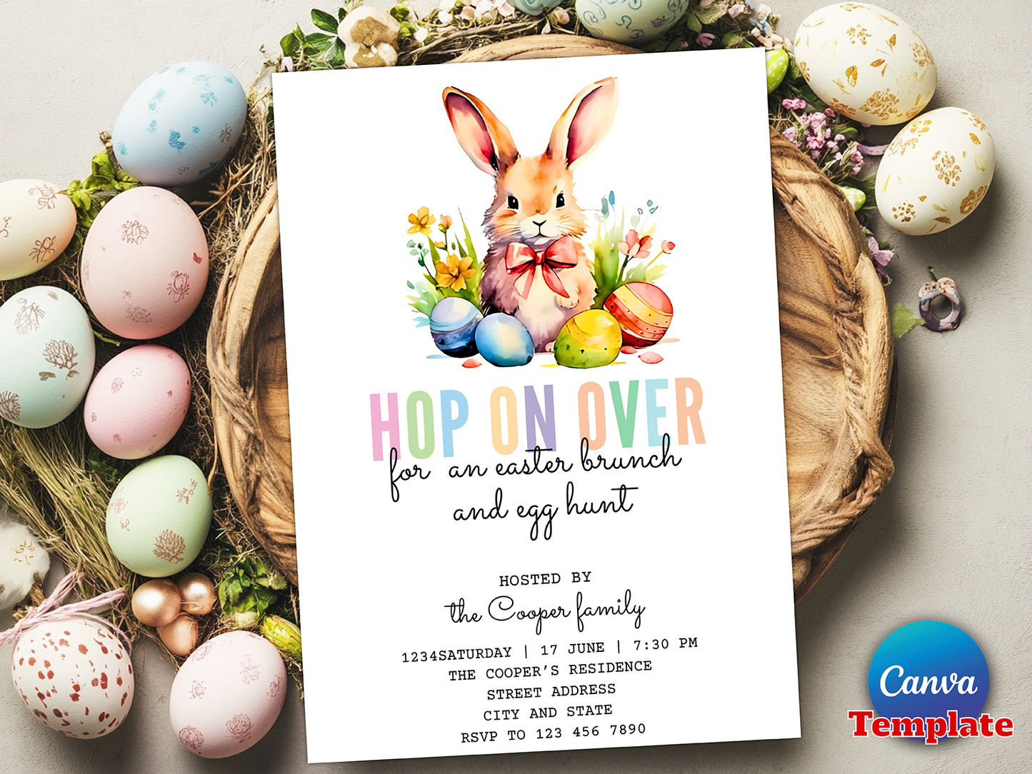 Easter Brunch Invitation(Printable)