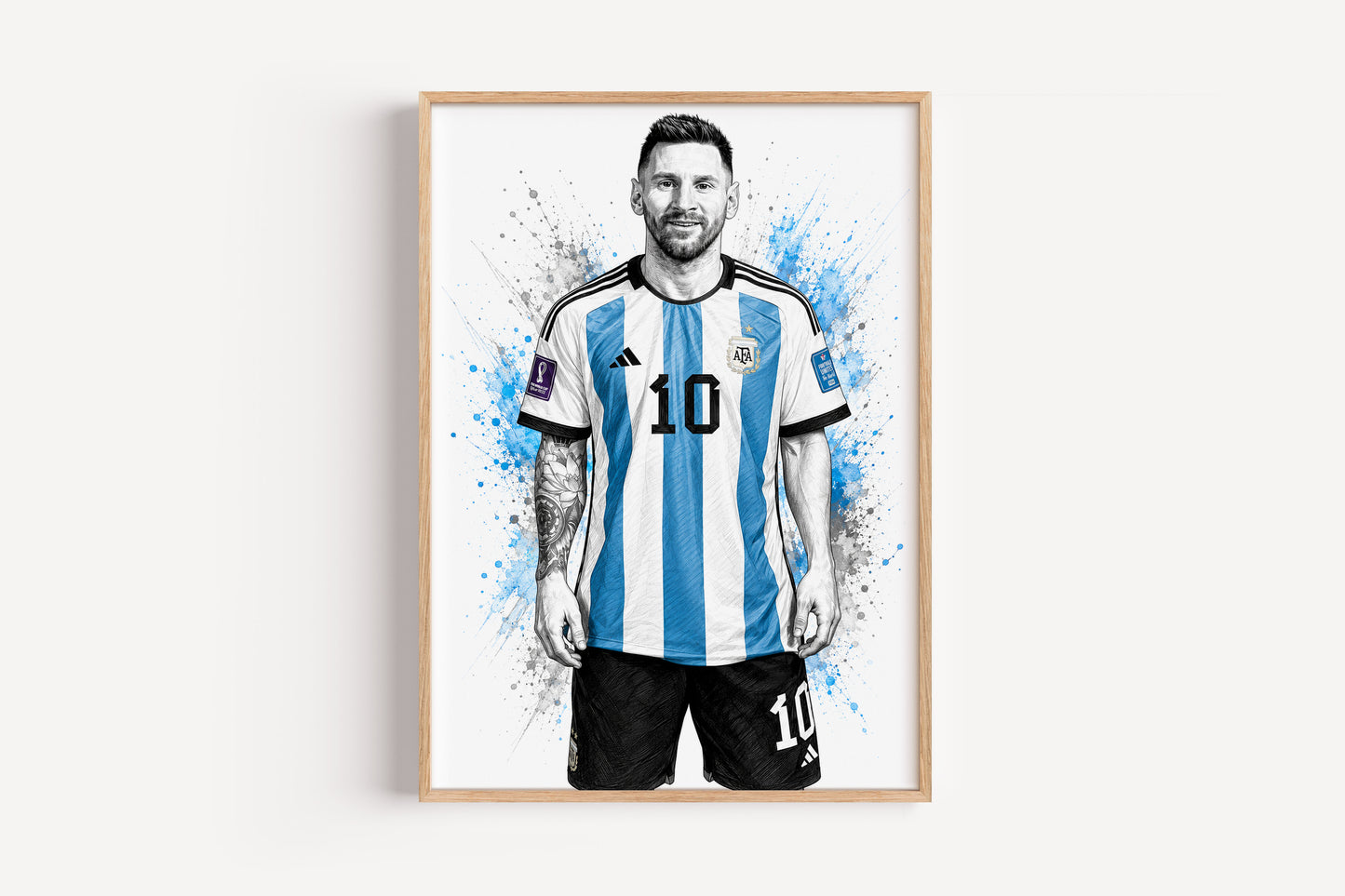 Lionel Messi Argentina #10 Wall Art Print (Printable+Physical)