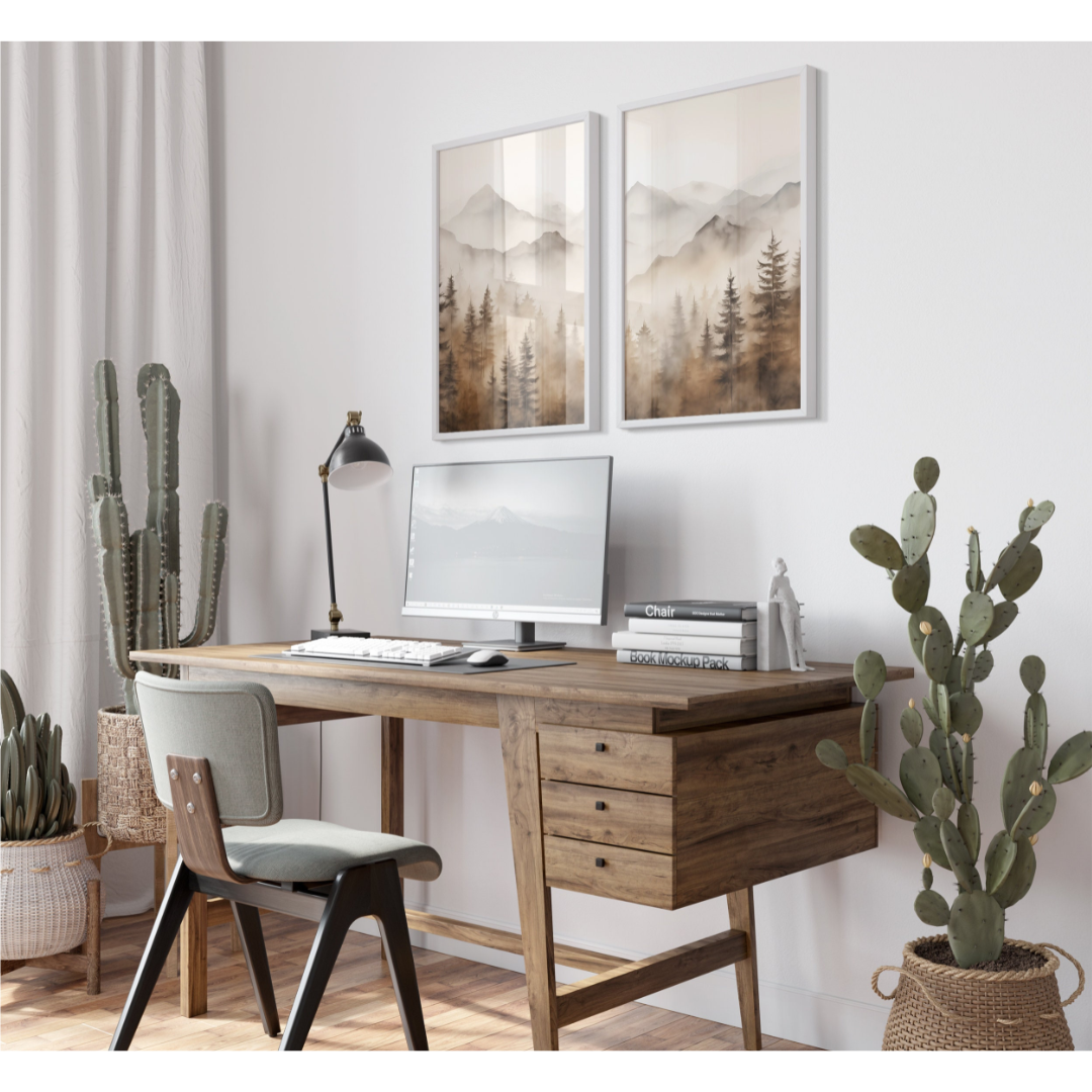 Modern Nature Wall Decor(Printable+Physical)
