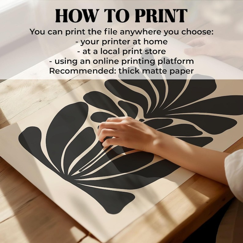 Abstract Floral Wall Decor(Printable+Physical)