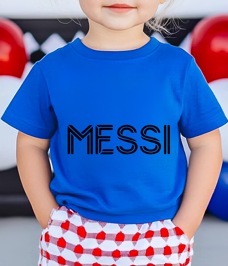 FIFA World Cup 2026 Lionel Messi Retro Outline Text Graphic Tee (physical)