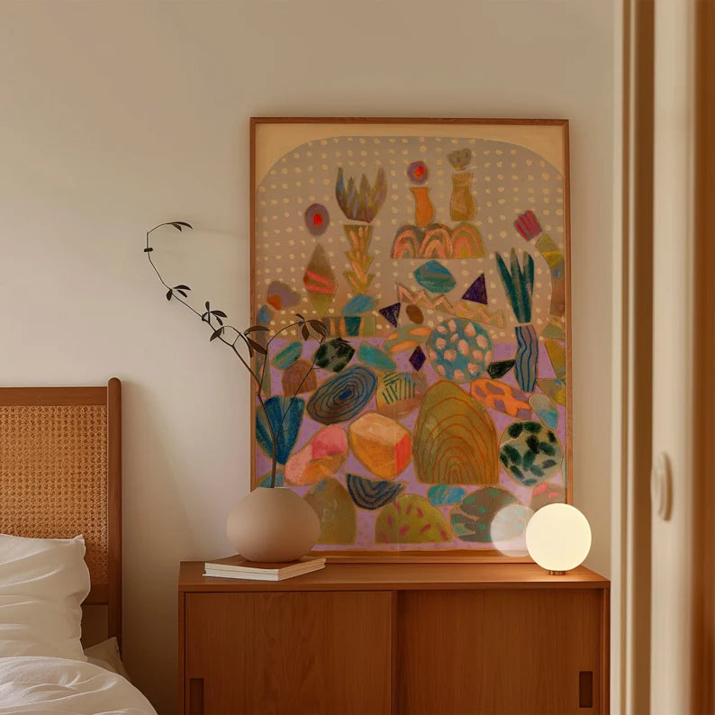 Midcentury Modern Colorful Wall Art(Printable+Physical)