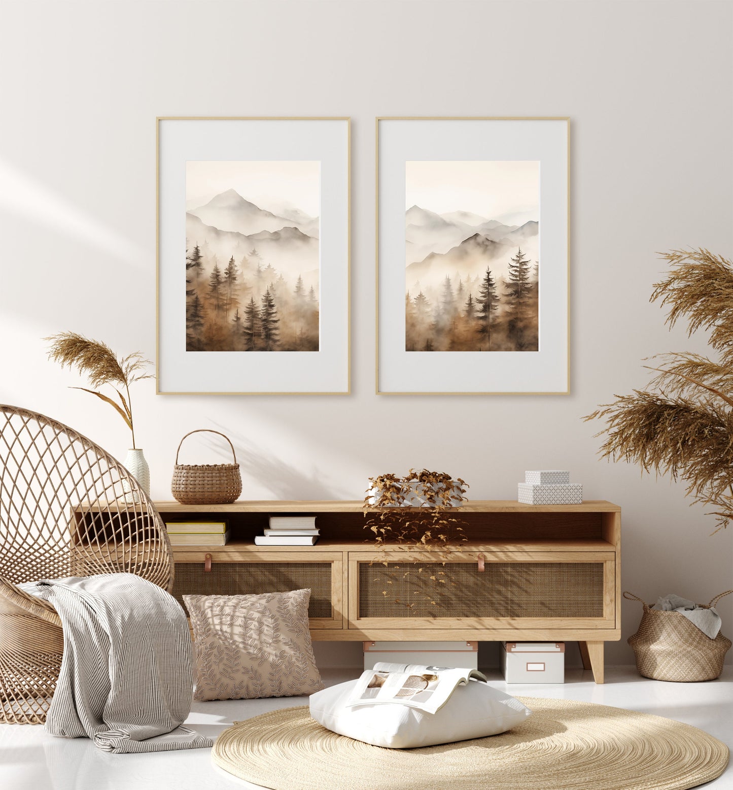 Modern Nature Wall Decor(Printable+Physical)