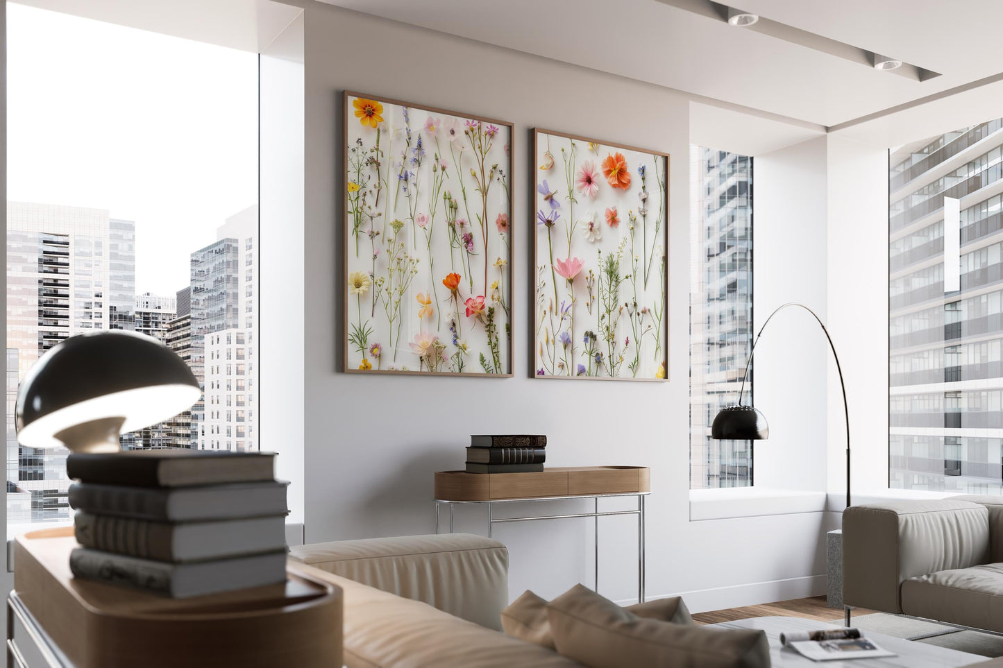 Pressed Flower Digital 2 Set Art(Printable+Physical)