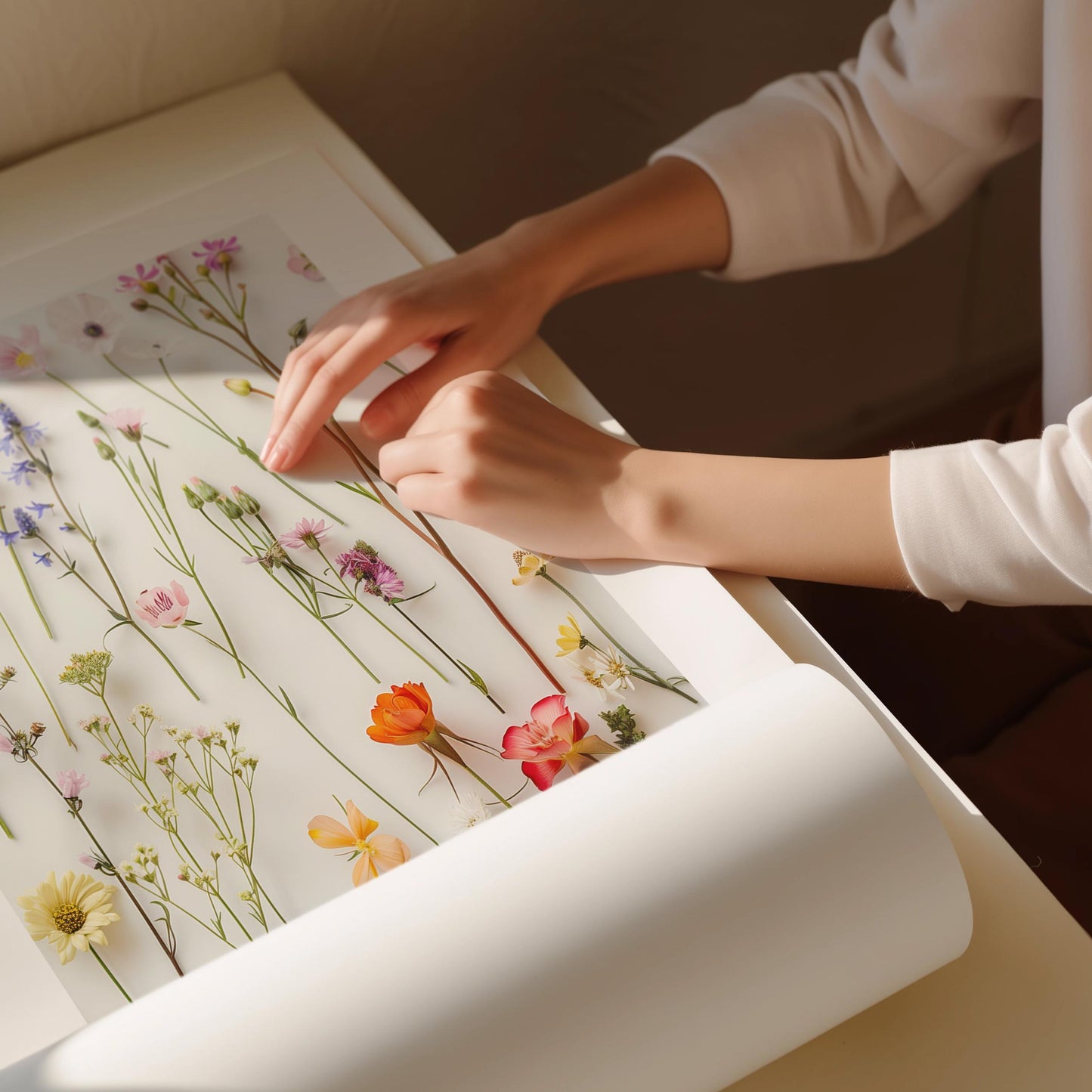 Pressed Flower Digital 2 Set Art(Printable+Physical)