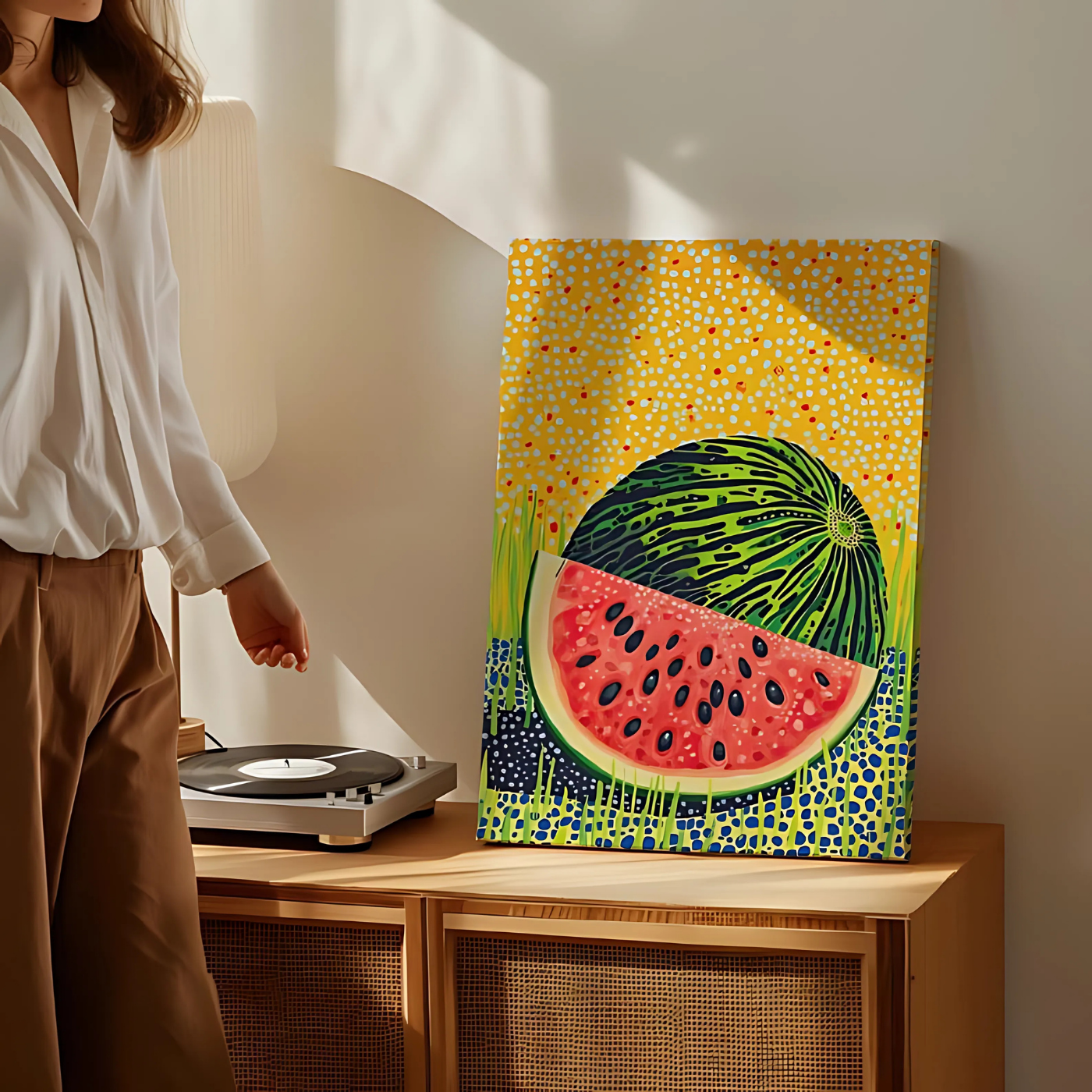Abstract Watermelon Art Print(Printable+Physical)