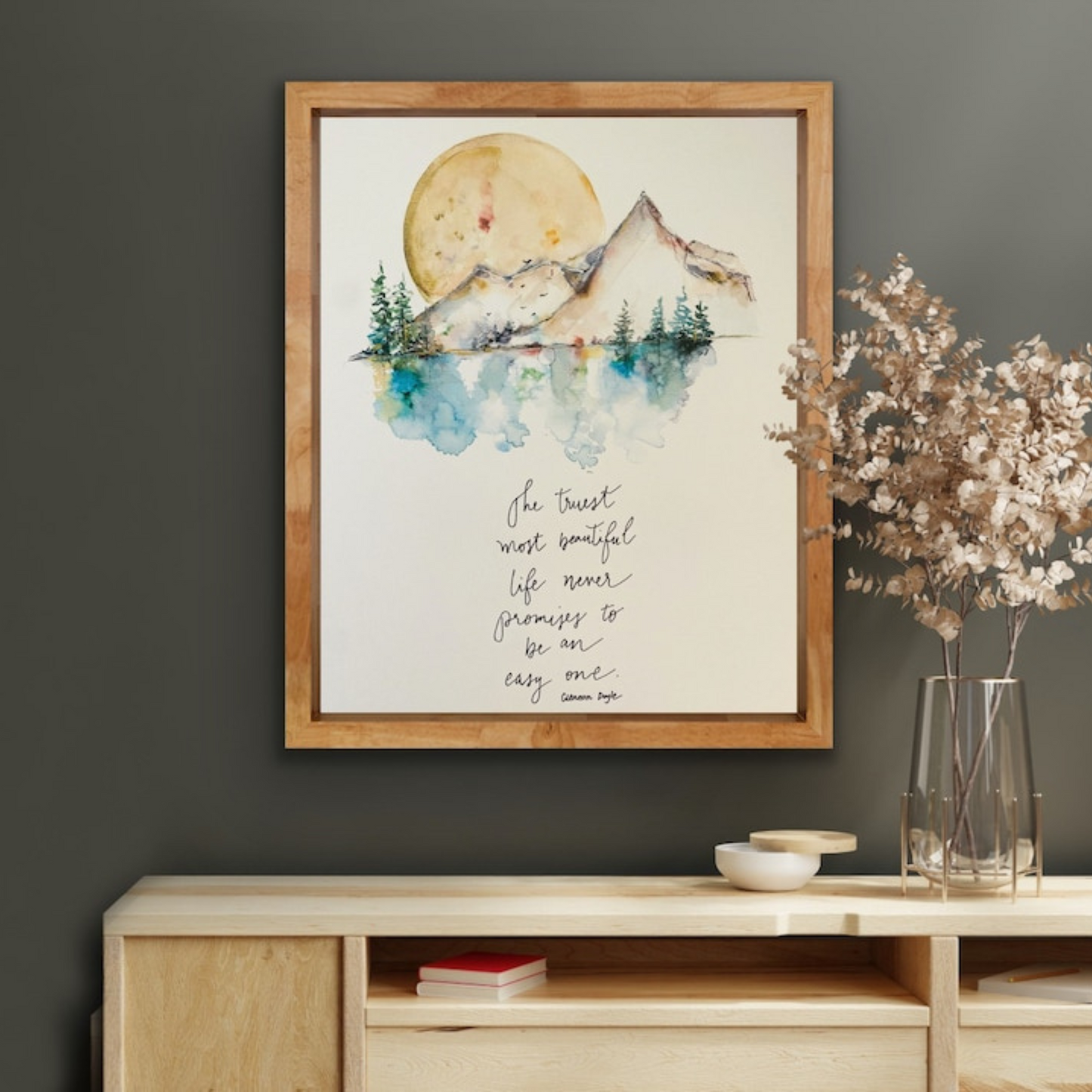 Mountain Water Encouragement Quote Print (Printable+Physical)