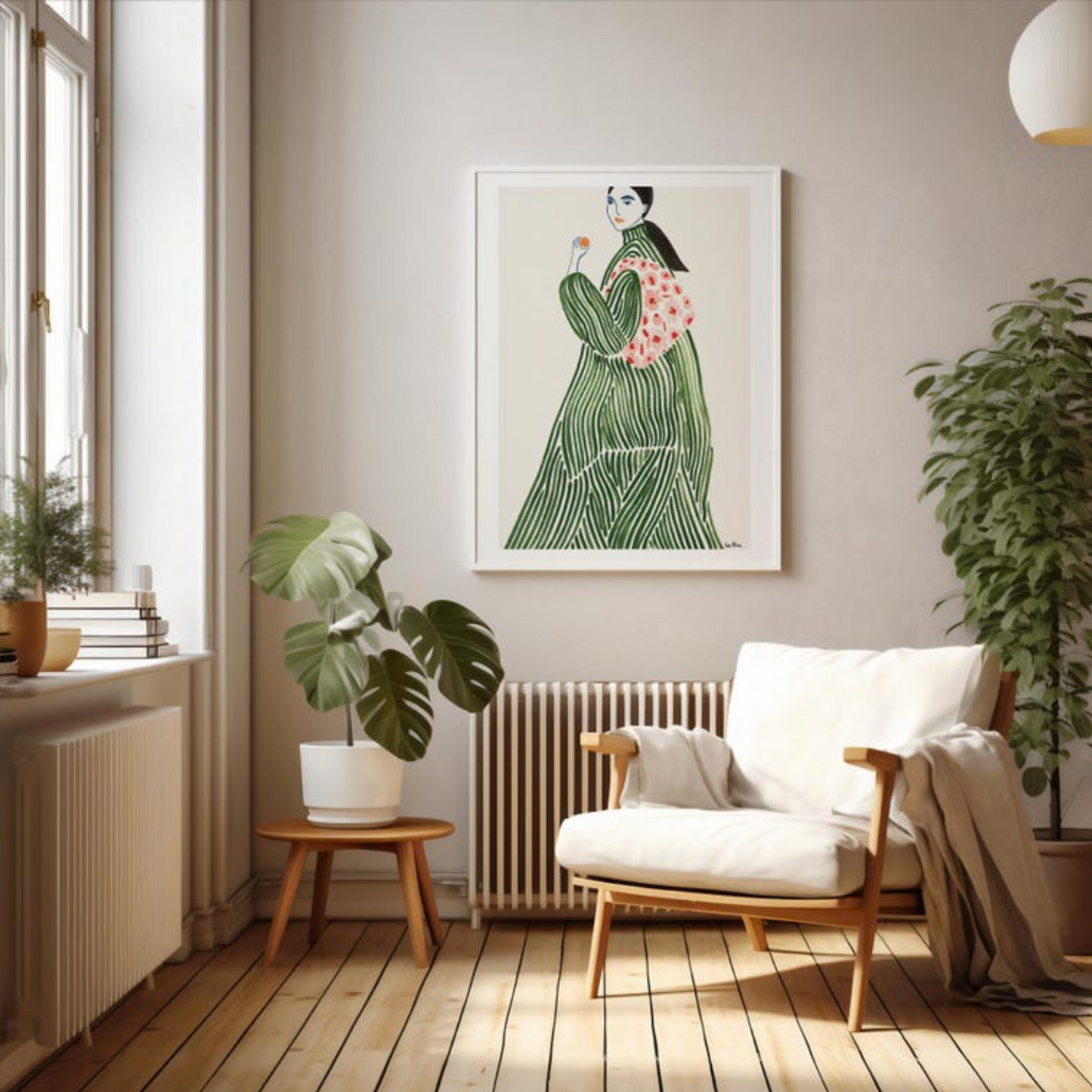La Poire Green Coat Wall Art(Printable+Physical)