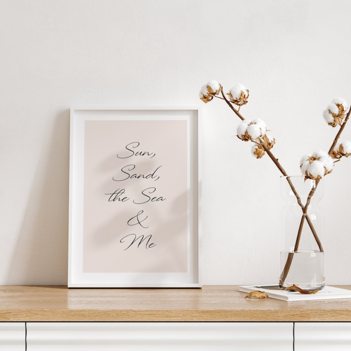 Sun Sand The Sea and Me Wall Art (Printable+Physical)