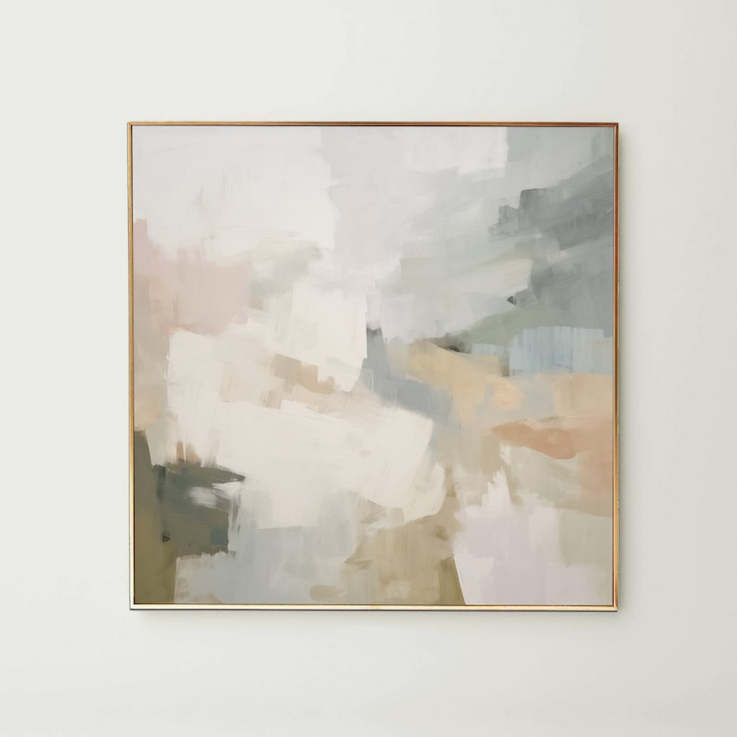 Neutral Beige Abstract Painting(Printable+Physical)