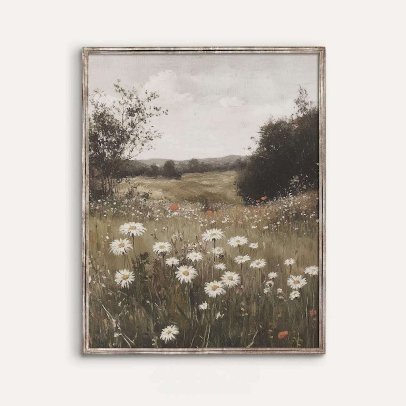 Daisy and Wildflower Meadow Print(Printable+Physical)