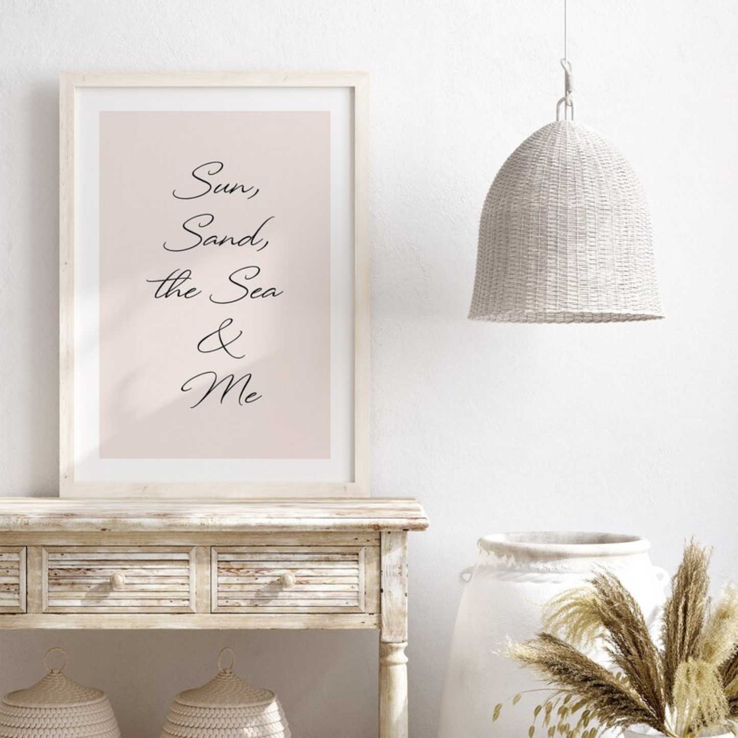 Sun Sand The Sea and Me Wall Art (Printable+Physical)