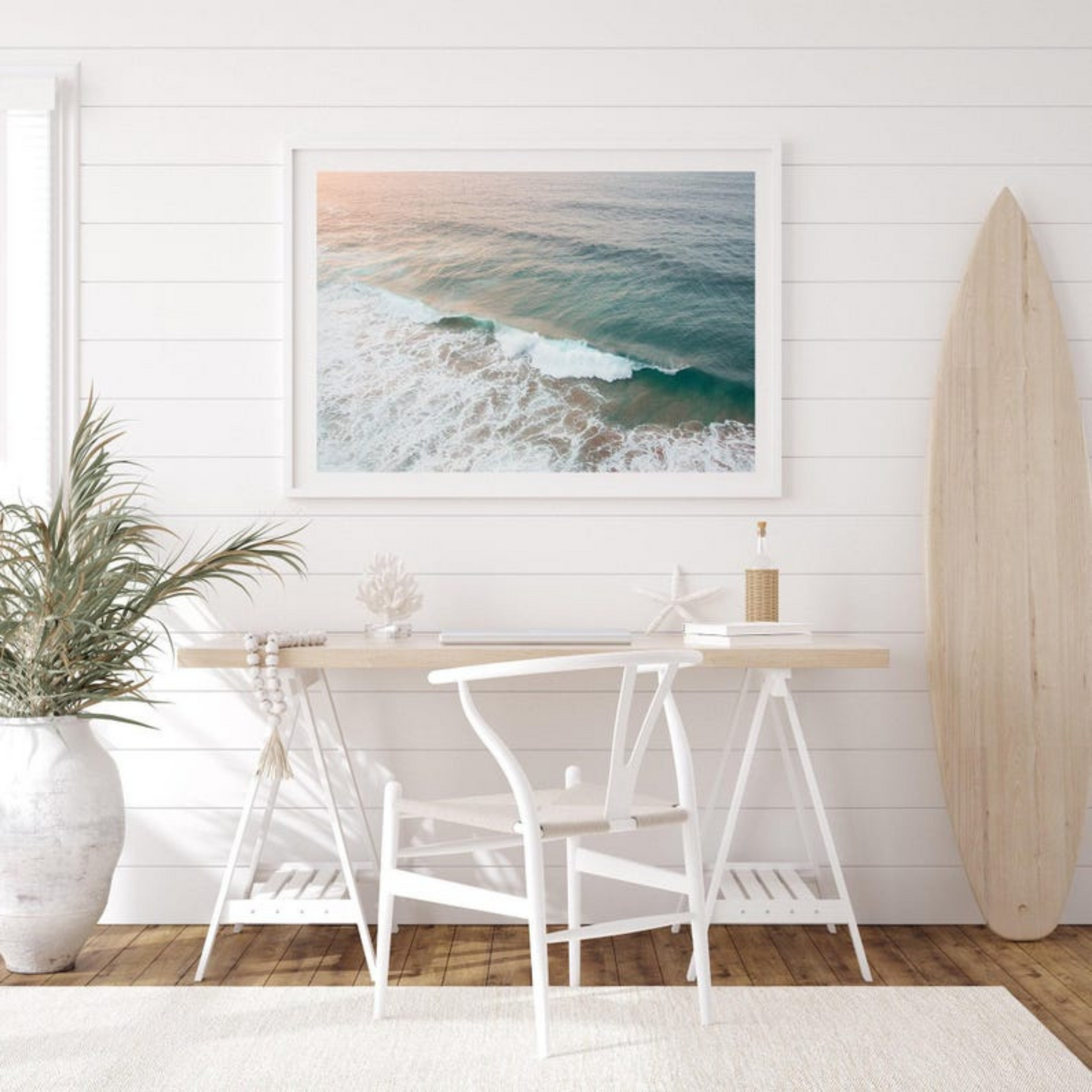 Fine Art Ocean Wave Pastel Surf Print(Printable+Physical)