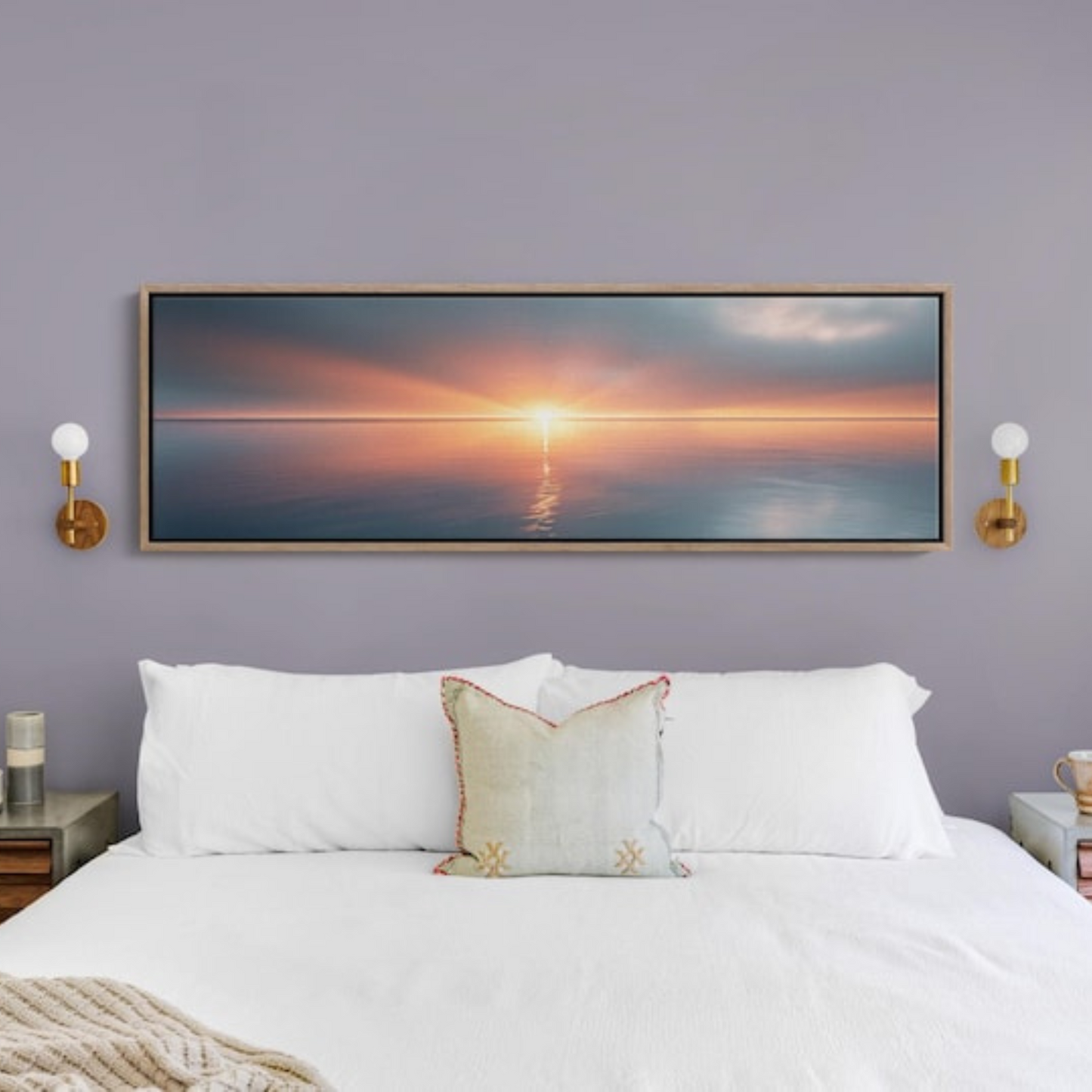Ocean Sunset Wall Art Canvas Print(Printable+Physical)