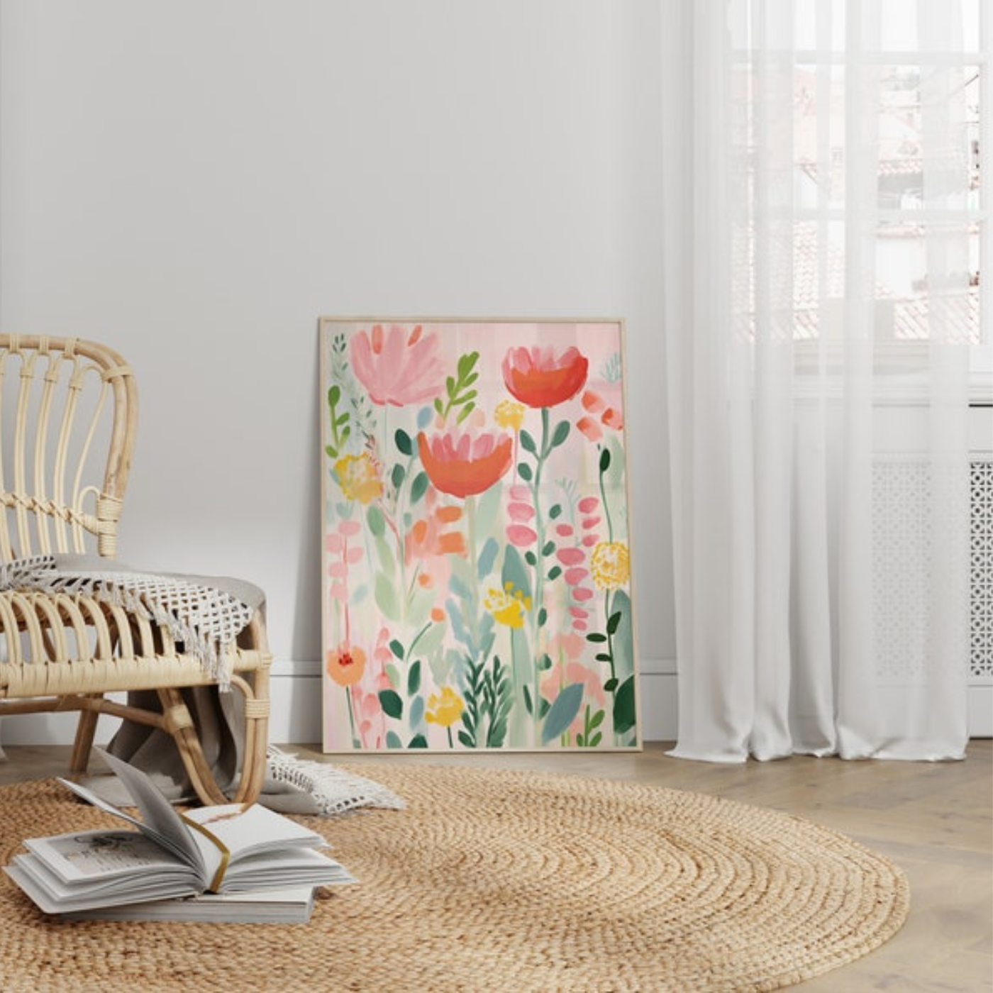 Spring Floral Printable Wall Art(Printable+Physical)