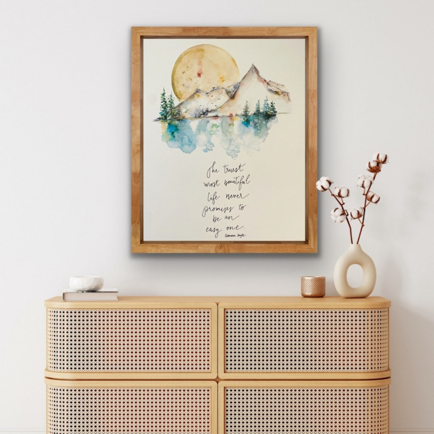 Mountain Water Encouragement Quote Print (Printable+Physical)
