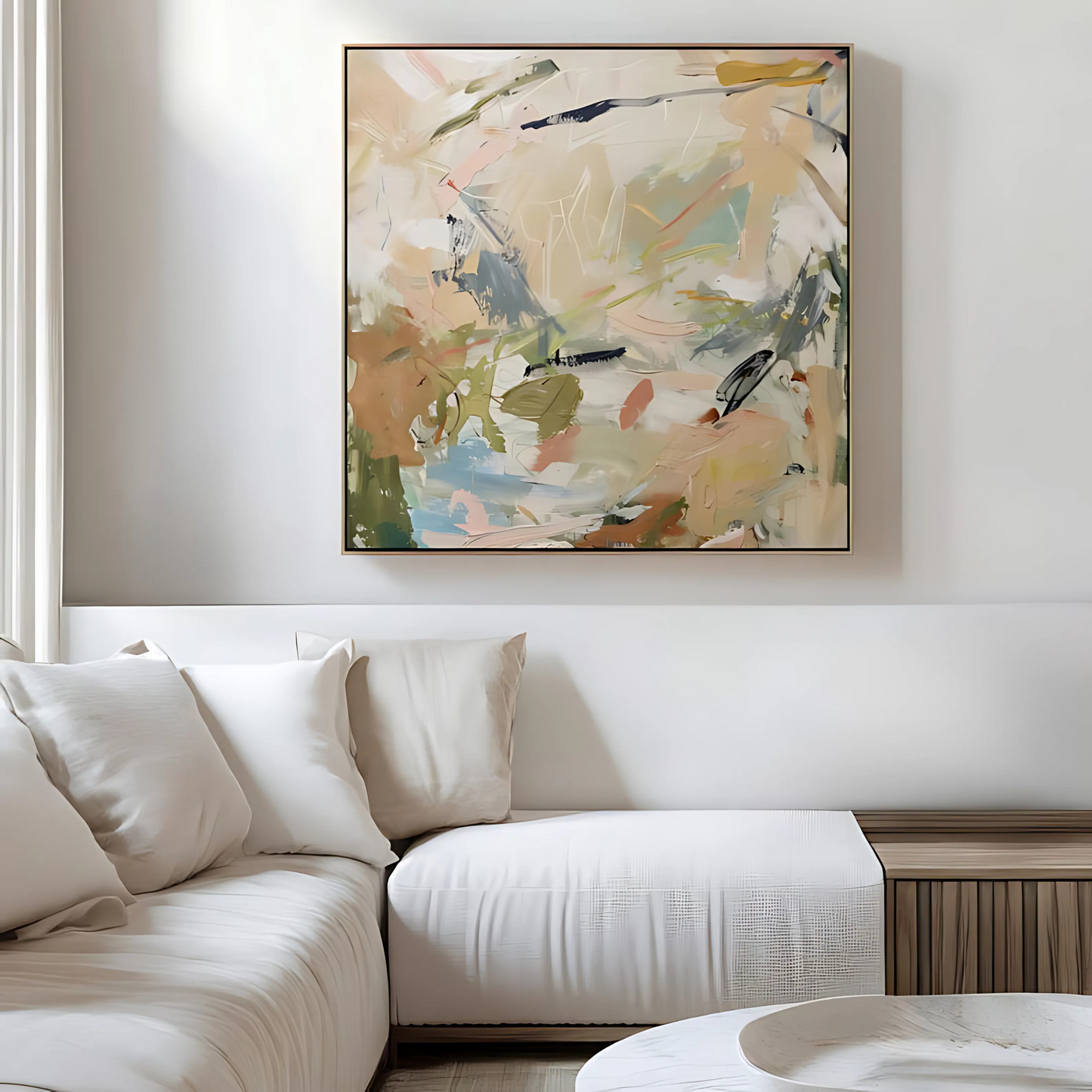 Beige Pastel Minimal Painting(Printable+Physical)