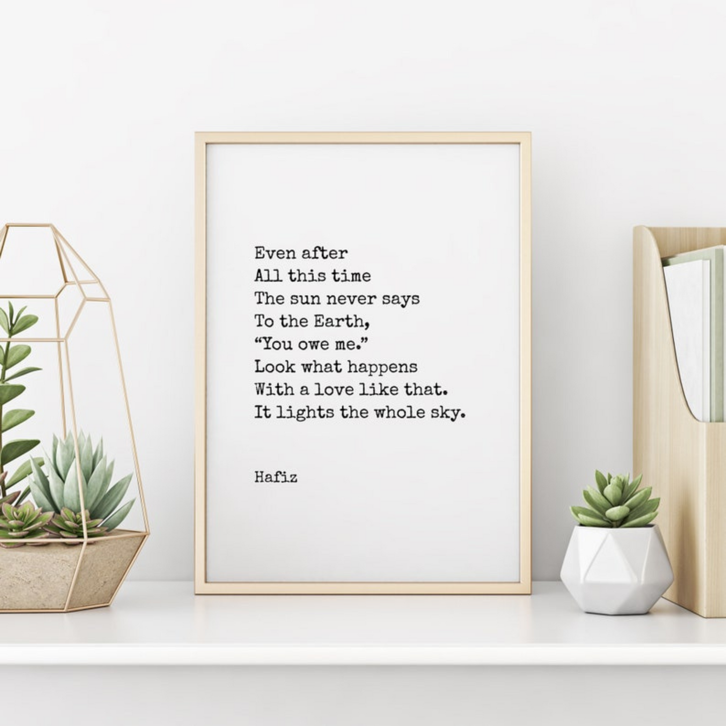 Hafiz Quote Wall Art (Printable+Physical)