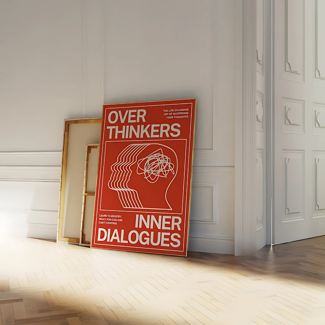 Trippy Orange Overthinkers Art Print(Printable+Physical)
