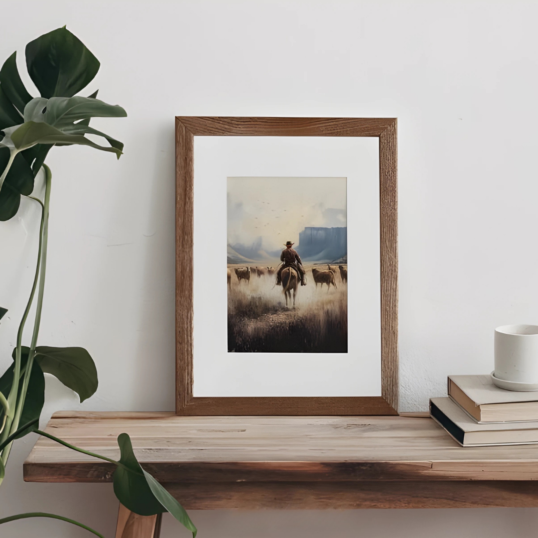 Vintage Cowboy Western Wall Art(Printable+Physical)