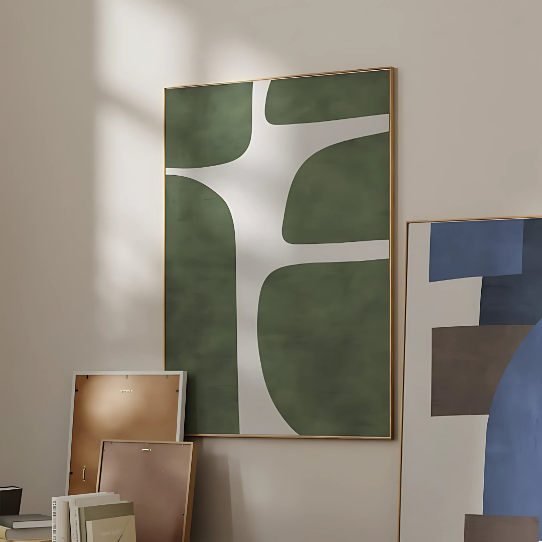 Modern Green Beige Minimalist Printable Art(Printable+Physical)