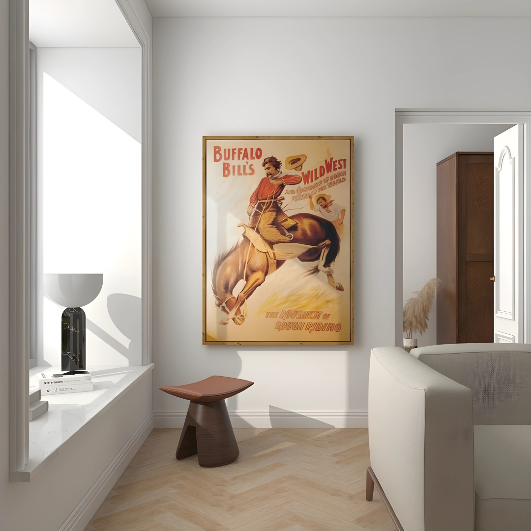 Buffalo Bill Vintage Rodeo Poster(Printable+Physical)