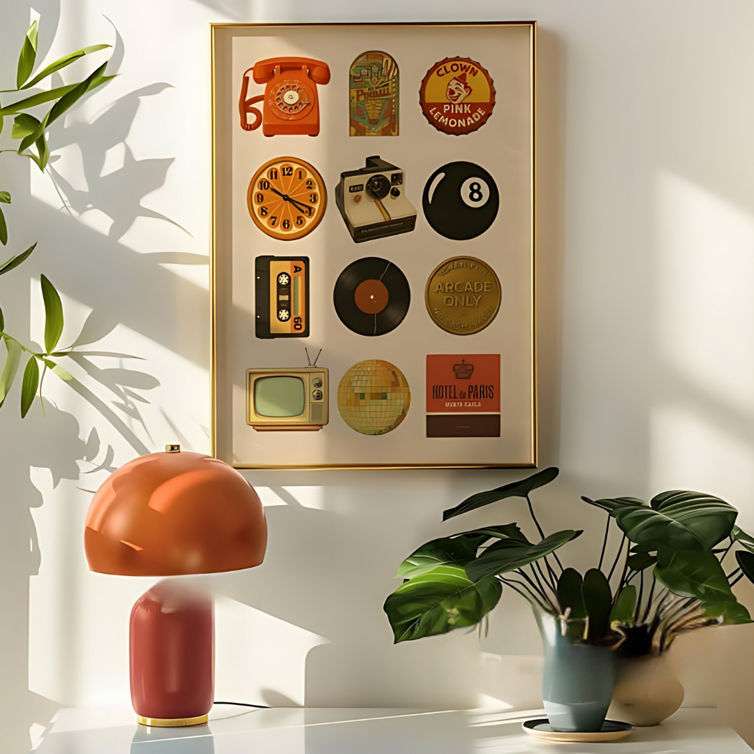 70s Trendy Collage Wall Art(Printable+Physical)