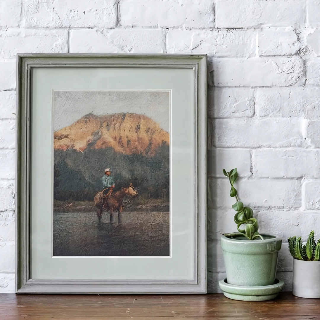 Western Cowboy Vintage Wall Art(Printable+Physical)