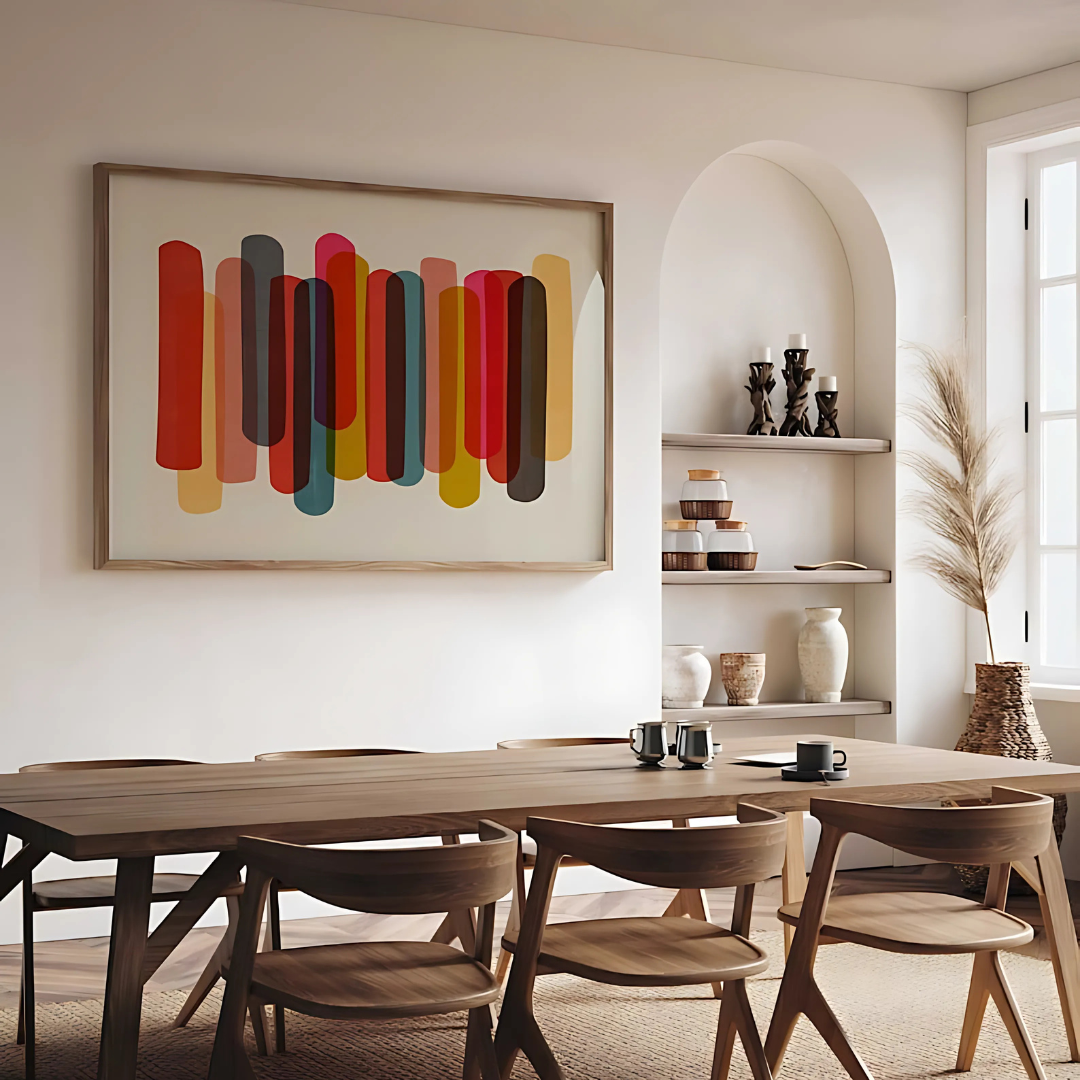 Bold Large Colorful Abstract Art Print(Printable+Physical)