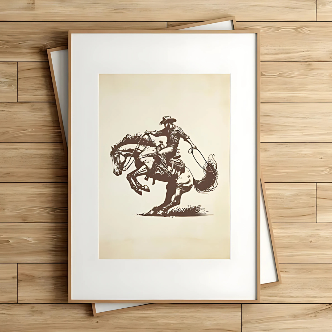Western Cowboy Wall Art(Printable+Physical)