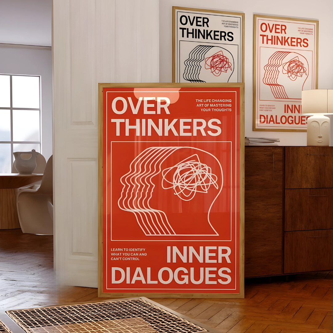 Trippy Orange Overthinkers Art Print(Printable+Physical)