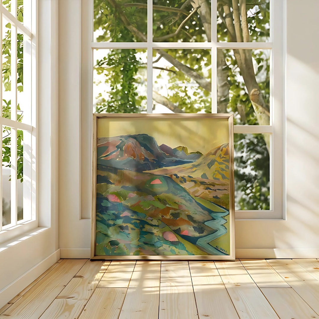 Midcentury Modern Western Landscape Prin(Printable+Physical)